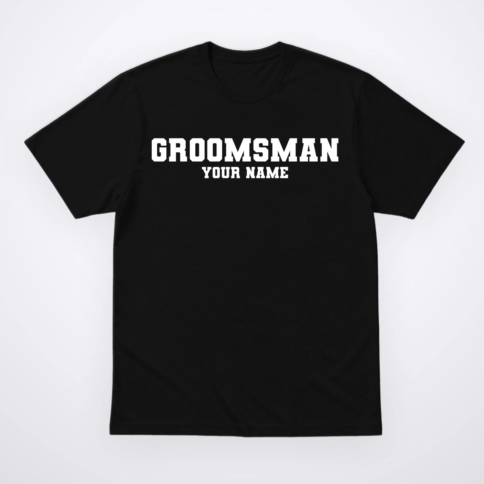 Personalized Groomsmen Bachelor Party Men's T-Shirt - Front