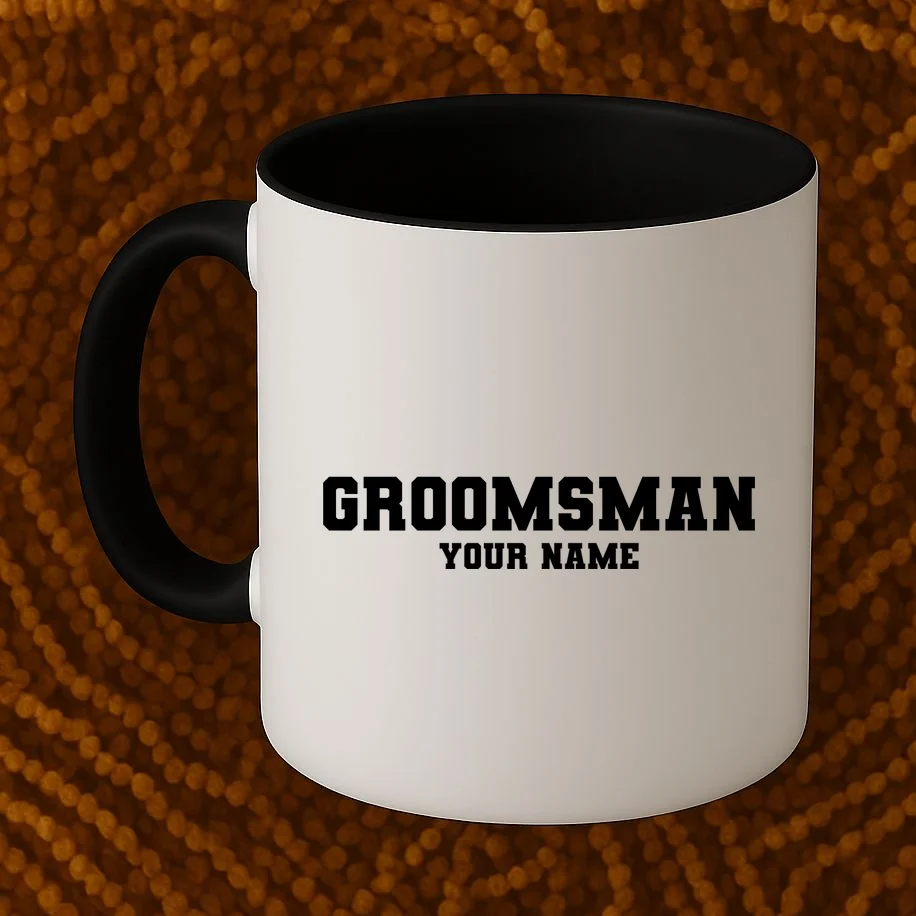 Personalized Groomsmen Bachelor Party Coffee Mug - Front 1