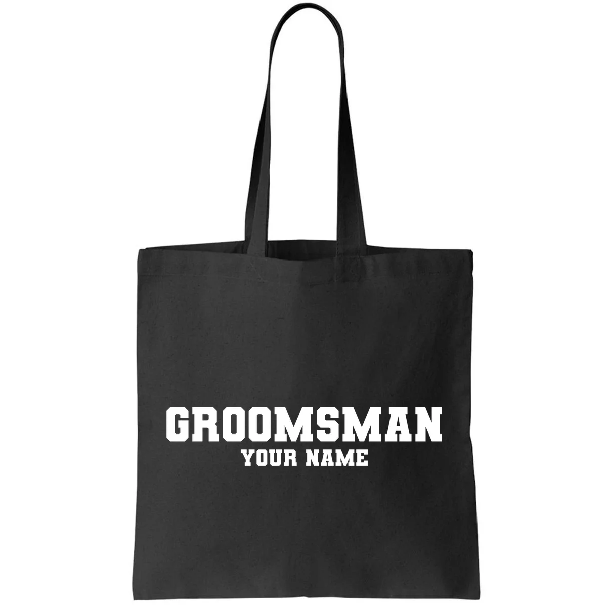 Personalized Groomsmen Bachelor Party Tote Bag - Front