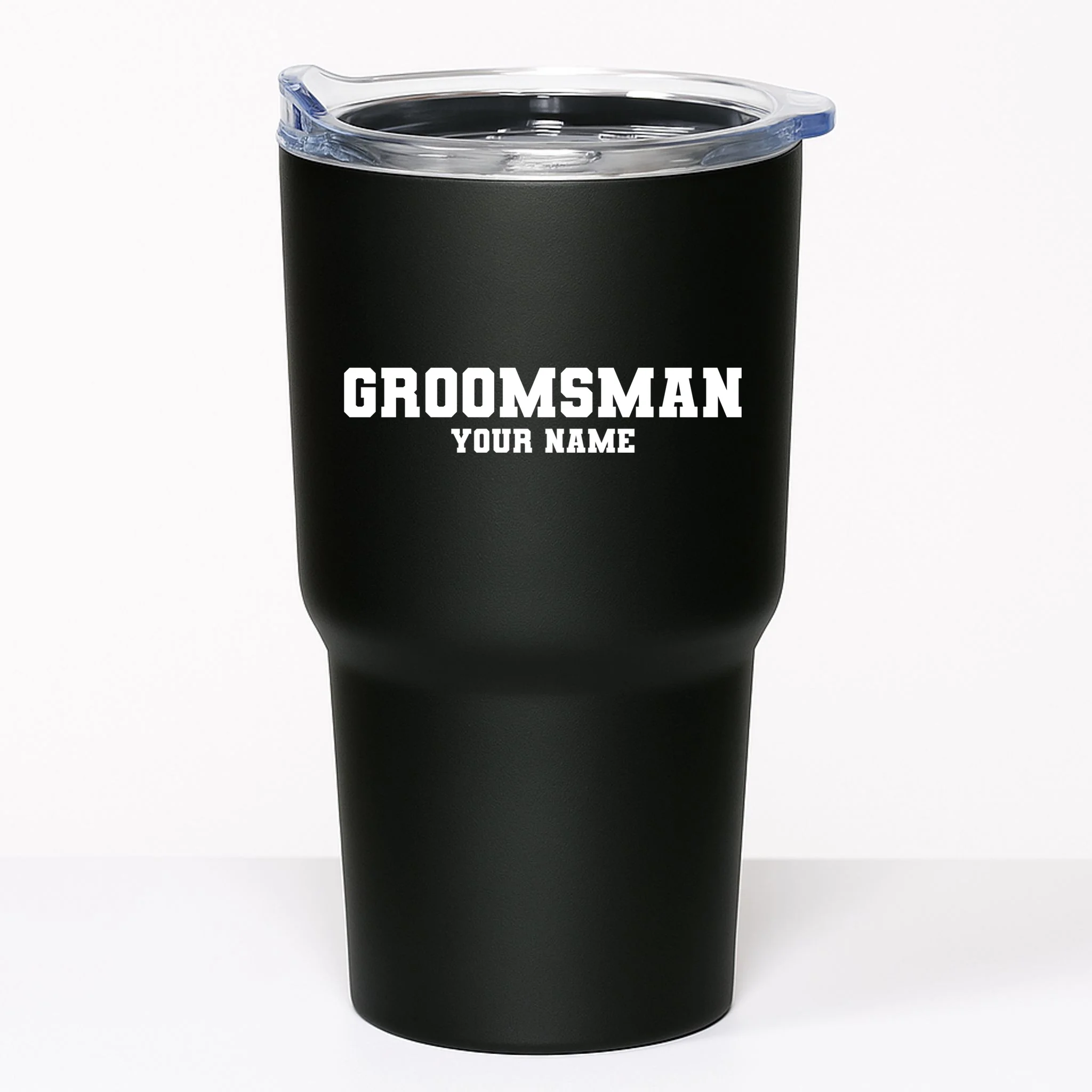 Personalized Groomsmen Bachelor Party 20oz Tumbler - Front