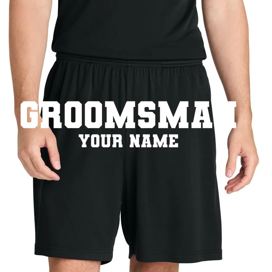 Personalized Groomsmen Bachelor Party Men's Shorts - Front 1