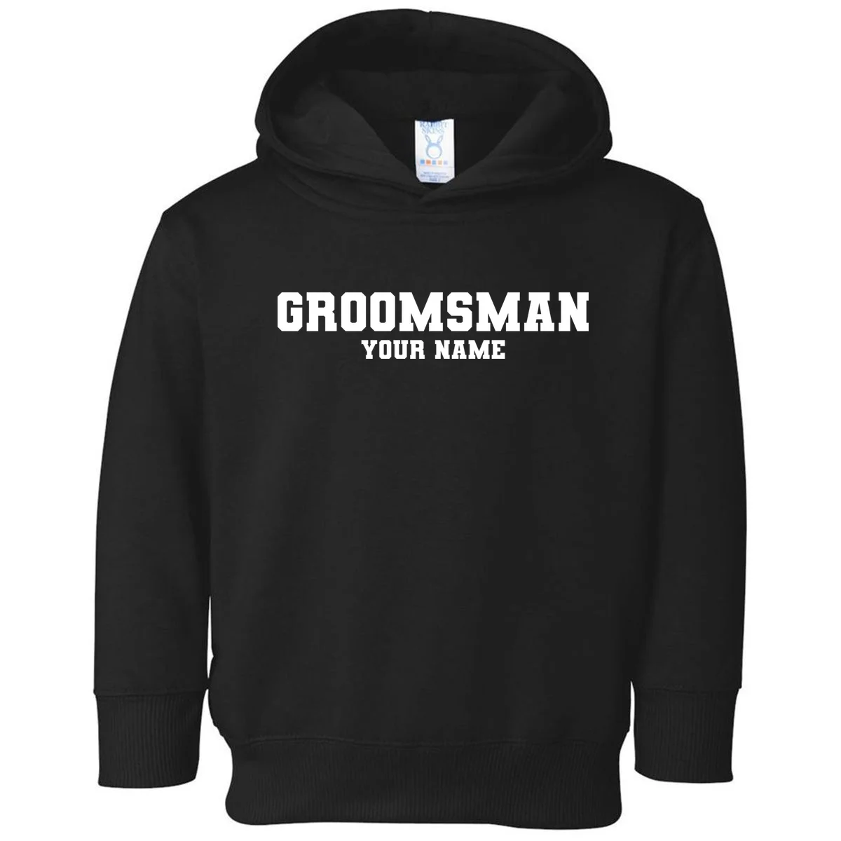 Personalized Groomsmen Bachelor Party Toddler Hoodie - Front