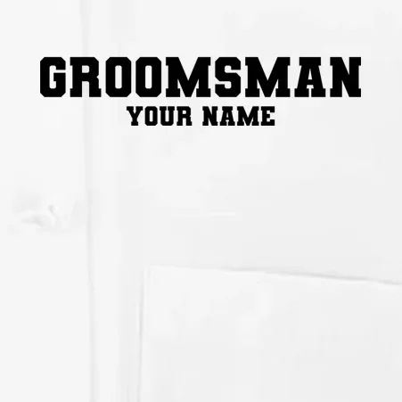 Personalized Groomsmen Bachelor Party Men's Chef Coat - Front - Close-up