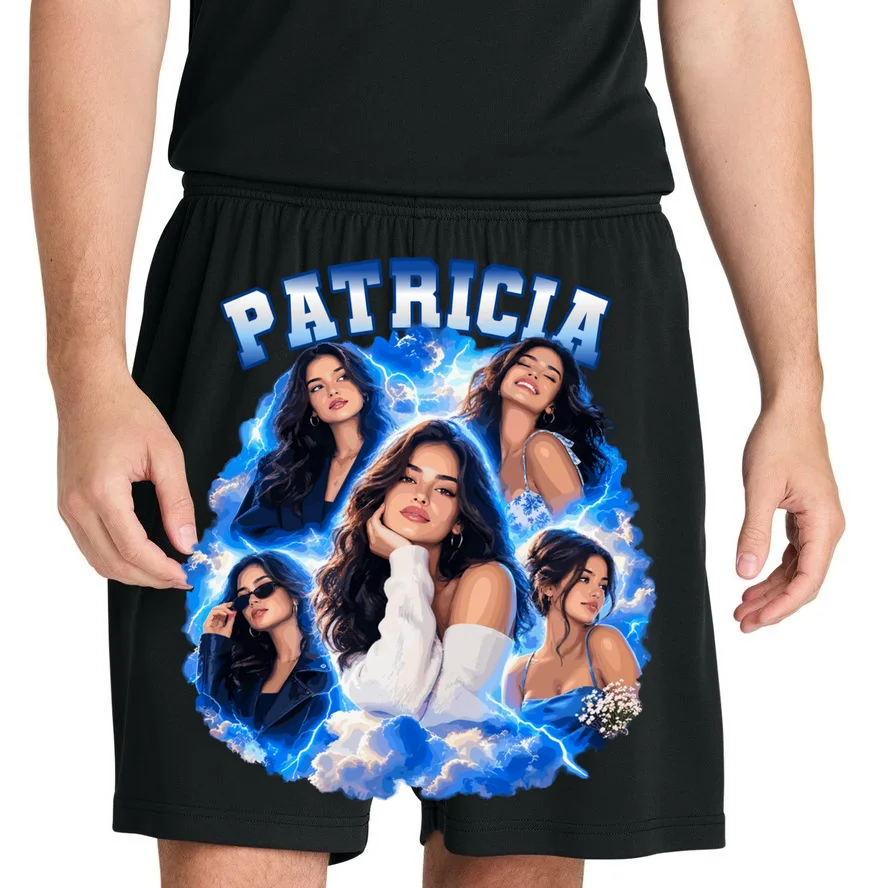 Personalized Portrait Glam Collage – Custom Name Men's Shorts - Front 1