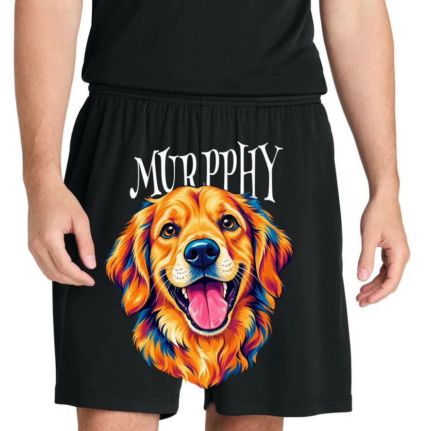 Custom Dog Portrait from Photo – Personalized Pet Portrait with Dog Name Men's Shorts - Front 1