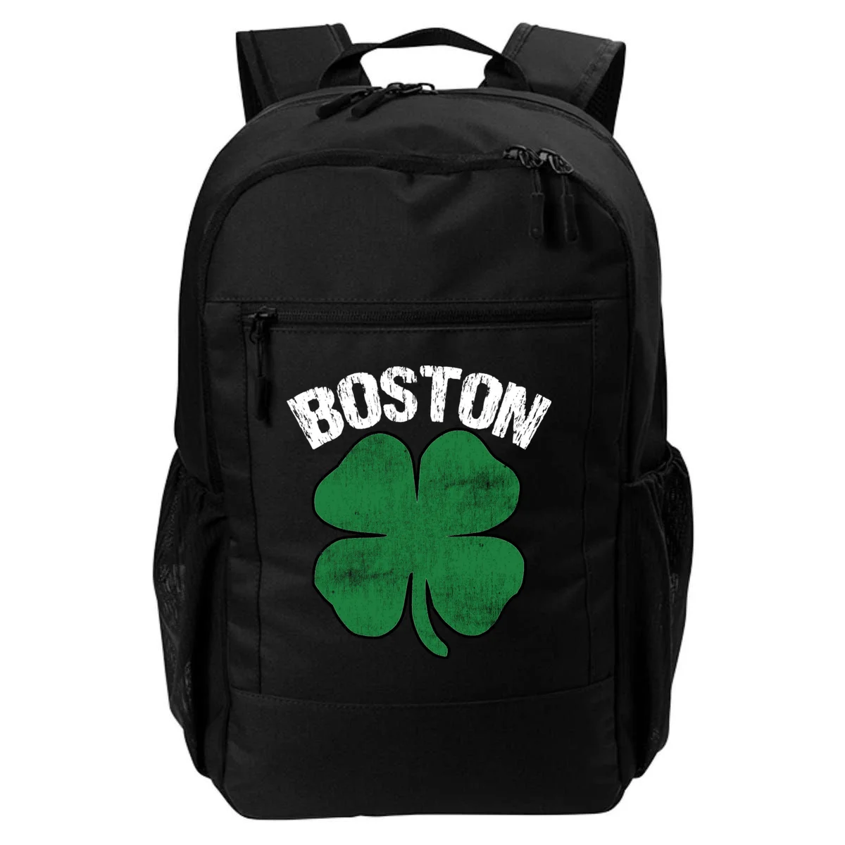 Personalized Irish Shamrock Clover St Patrick's Day Custom Backpack - Front