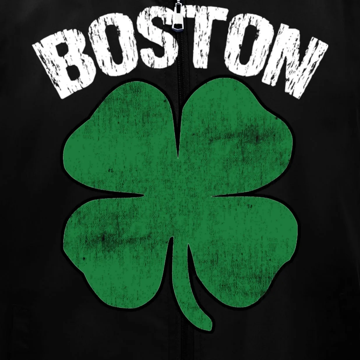 Personalized Irish Shamrock Clover St Patrick's Day Custom Men's Vest - Front - Close-up