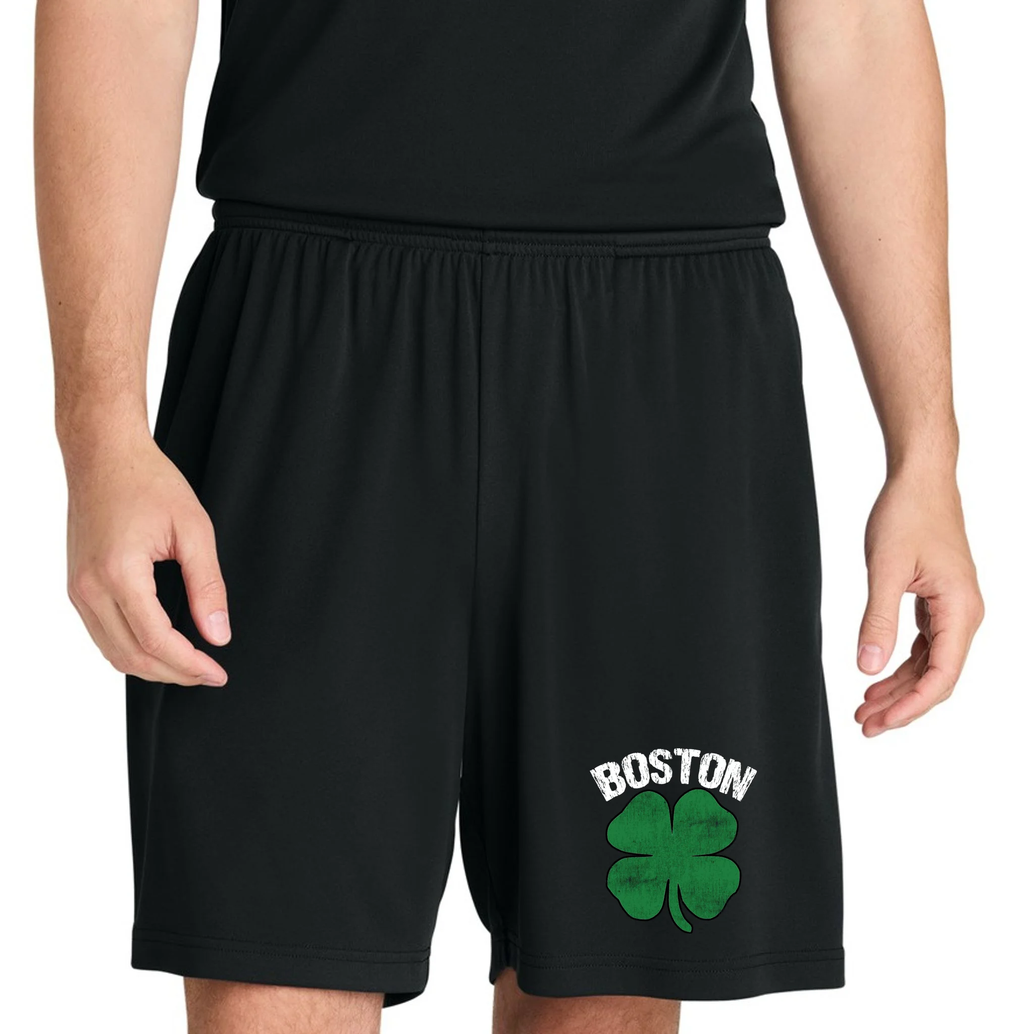 Personalized Irish Shamrock Clover St Patrick's Day Custom Men's Shorts - Front 1