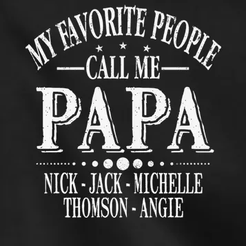 Personalized My Favorite People Call Me Papa Custom Dad, Kids Jacket - Front - Close-up