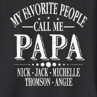 Personalized My Favorite People Call Me Papa Custom Dad, Men's Button Up - Front - Close-up
