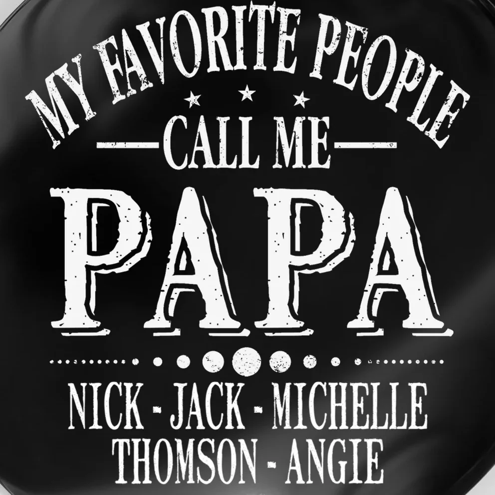 Personalized My Favorite People Call Me Papa Custom Dad, Magnet - Front - Close-up