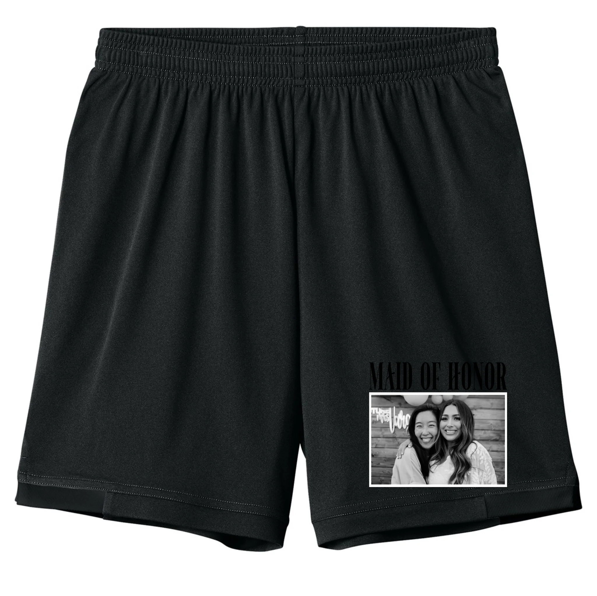 Personalized Maid Of Honor Bridesmaids Gifts Custom Text Kids Shorts - Front