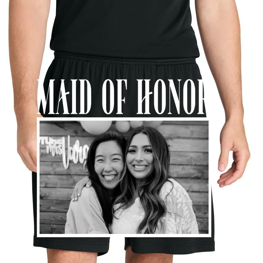 Personalized Maid Of Honor Bridesmaids Gifts Custom Text Men's Shorts - Front 1