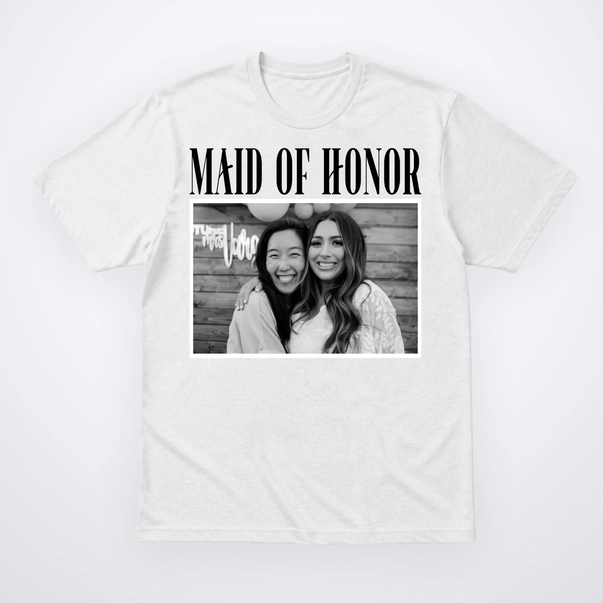 Personalized Maid Of Honor Bridesmaids Gifts Custom Text Men's T-Shirt - Front