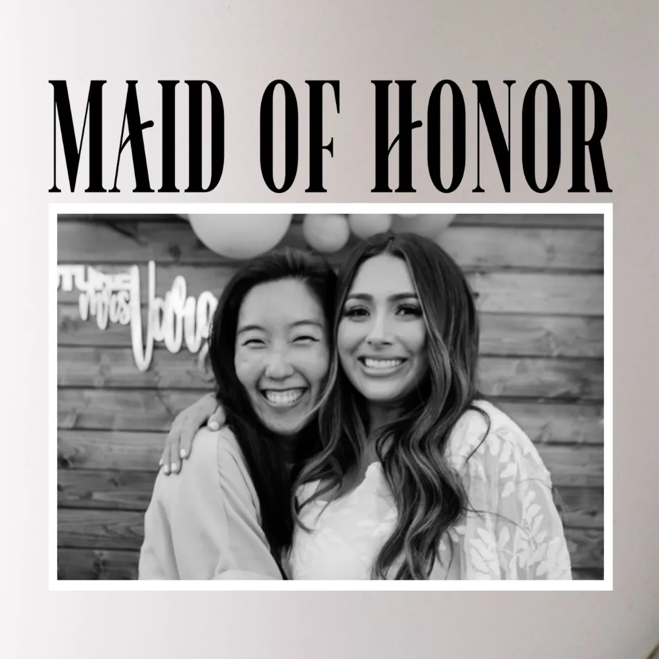 Personalized Maid Of Honor Bridesmaids Gifts Custom Text Mug - Front - Close-up