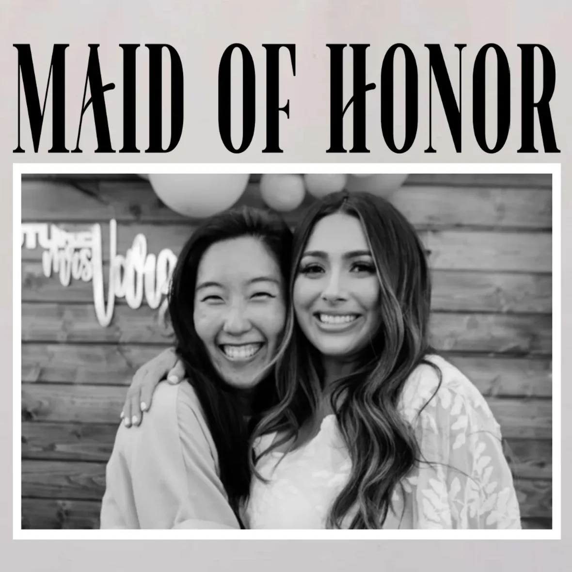 Personalized Maid Of Honor Bridesmaids Gifts Custom Text Tote Bag - Front - Close-up
