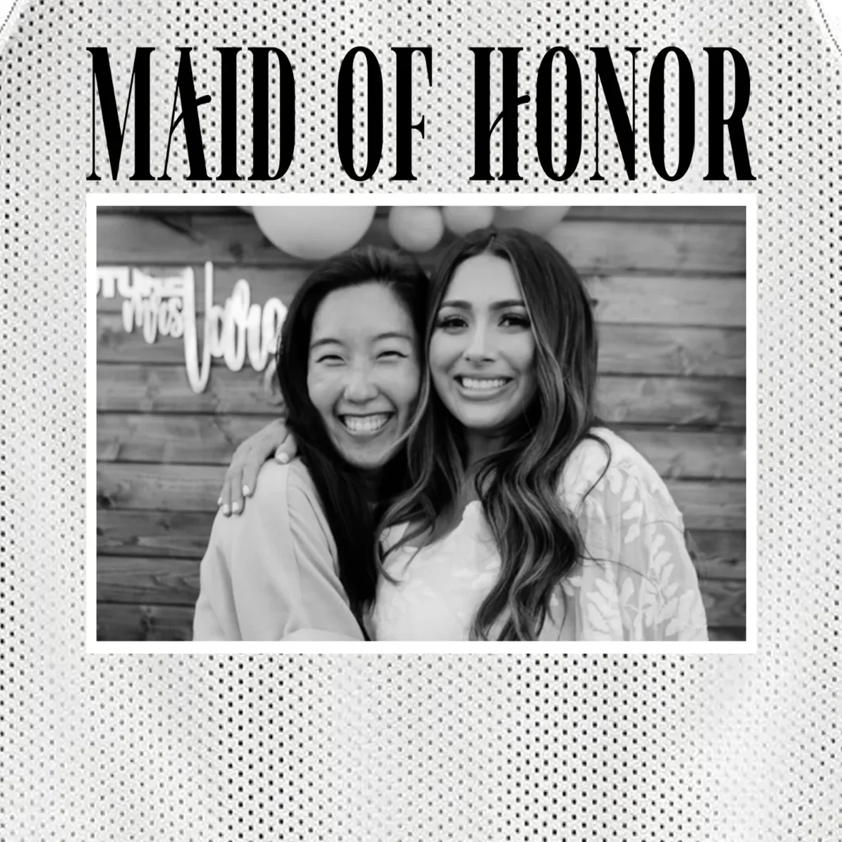 Personalized Maid Of Honor Bridesmaids Gifts Custom Text Men's Basketball Jersey - Front - Close-up