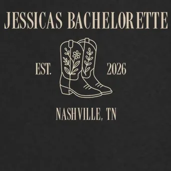 Personalized Name Bachelorette Trip Cowgirl Men's Soft Jacket - Front - Close-up