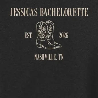 Personalized Name Bachelorette Trip Cowgirl Women's Soft Jacket - Front - Close-up