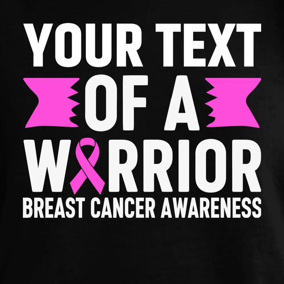 Personalized OF A WARRIOR Breast Cancer Awareness Custom Comfort Colors Unisex T-Shirt - Front - Close-up