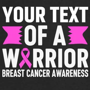 Personalized OF A WARRIOR Breast Cancer Awareness Custom Men's Soft Jacket - Front - Close-up