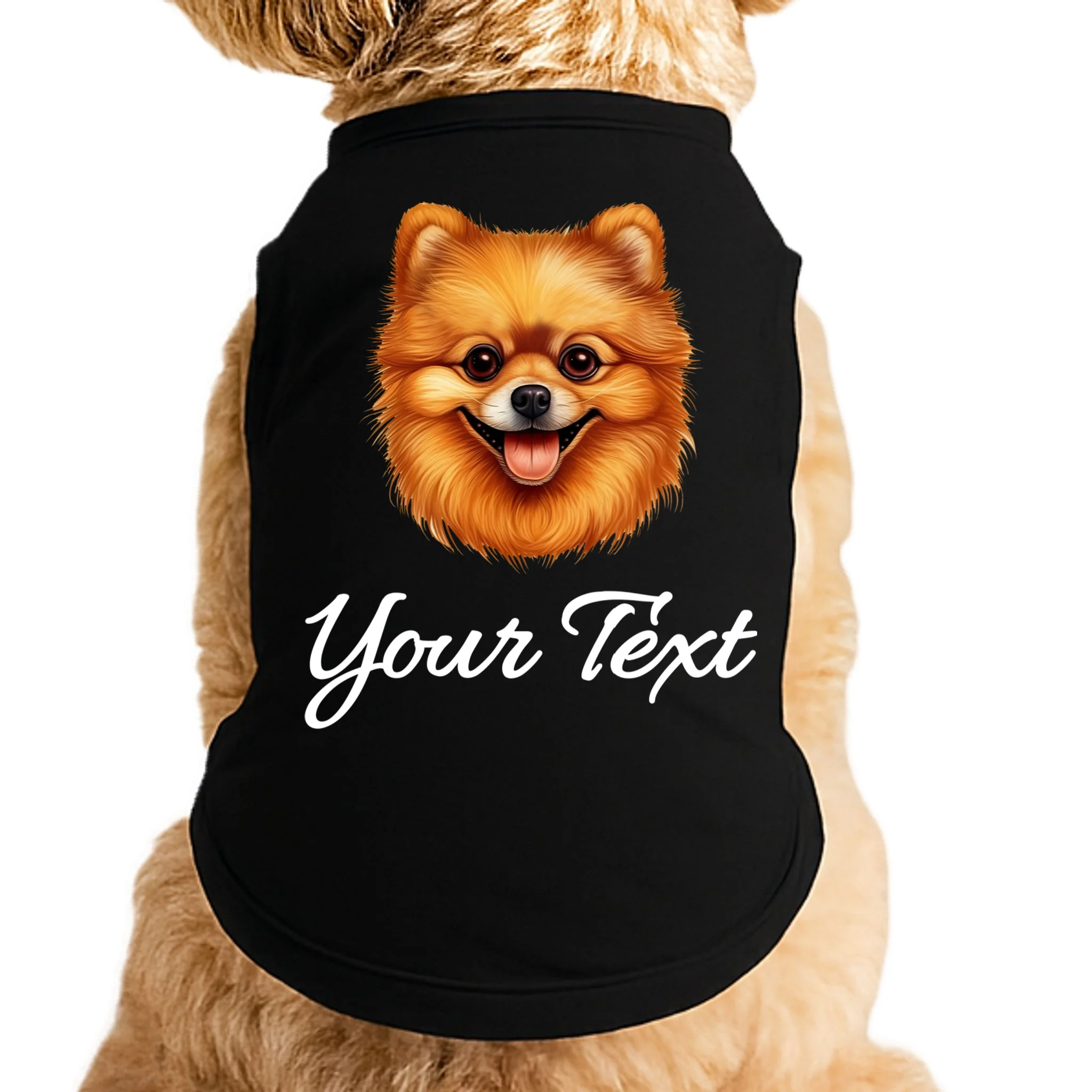 Pomeranian Personalized Custom Text – Cute Dog Lover Gift Doggie Tank Front