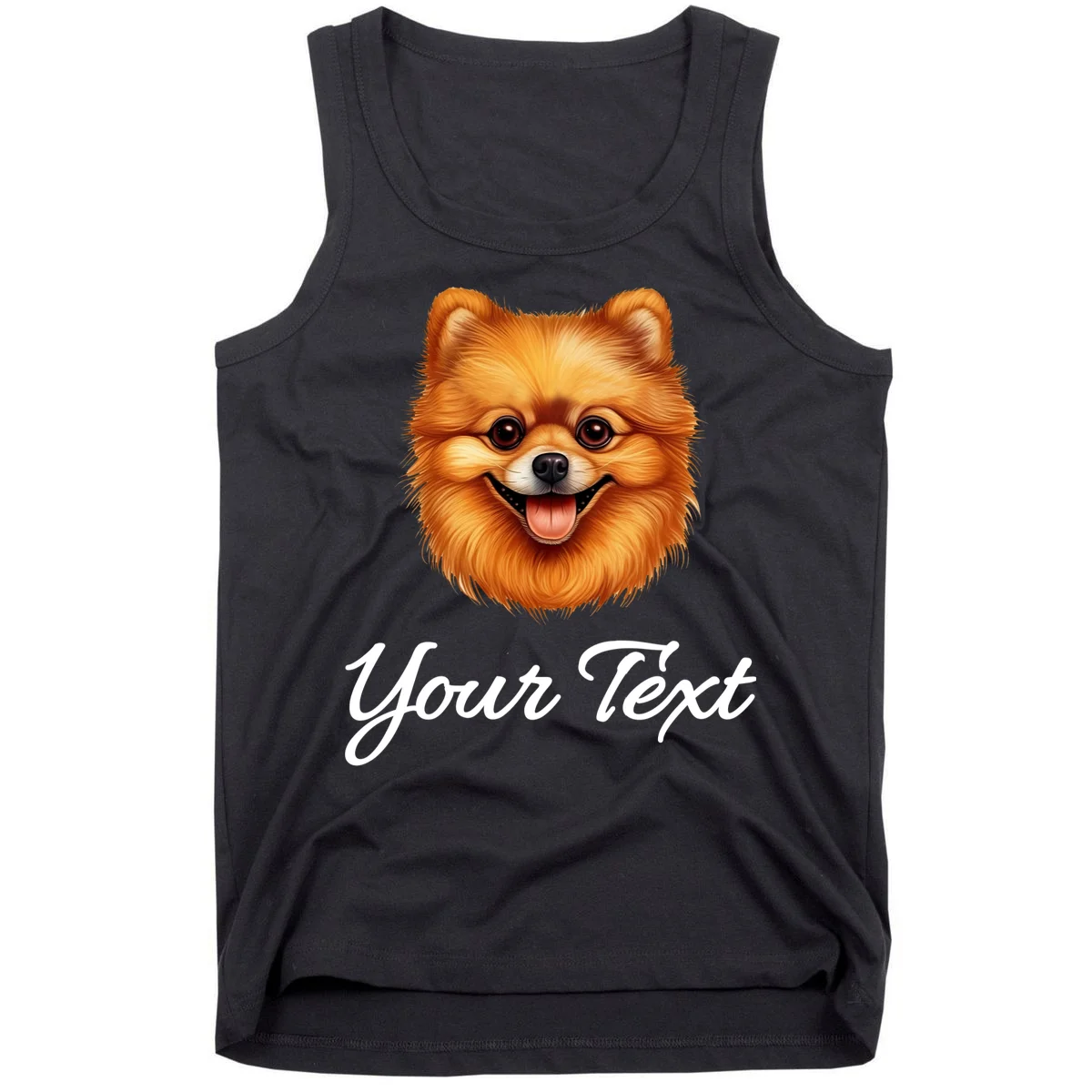 Pomeranian Personalized Custom Text – Cute Dog Lover Gift Tank Top - Front