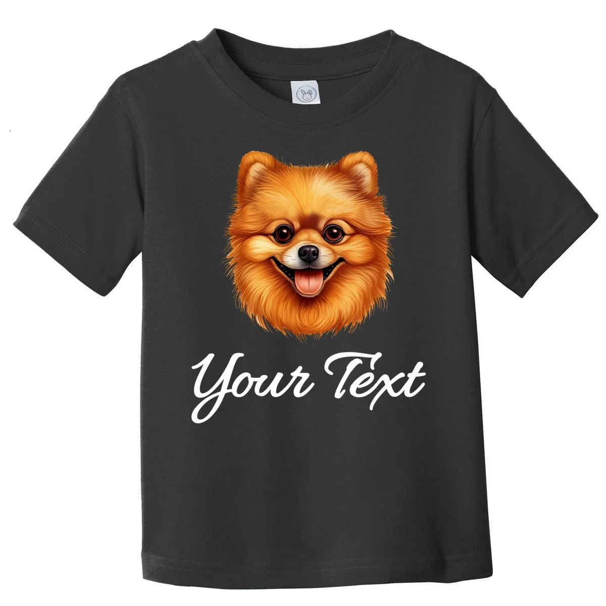 Pomeranian Personalized Custom Text – Cute Dog Lover Gift Toddler T-Shirt - Front