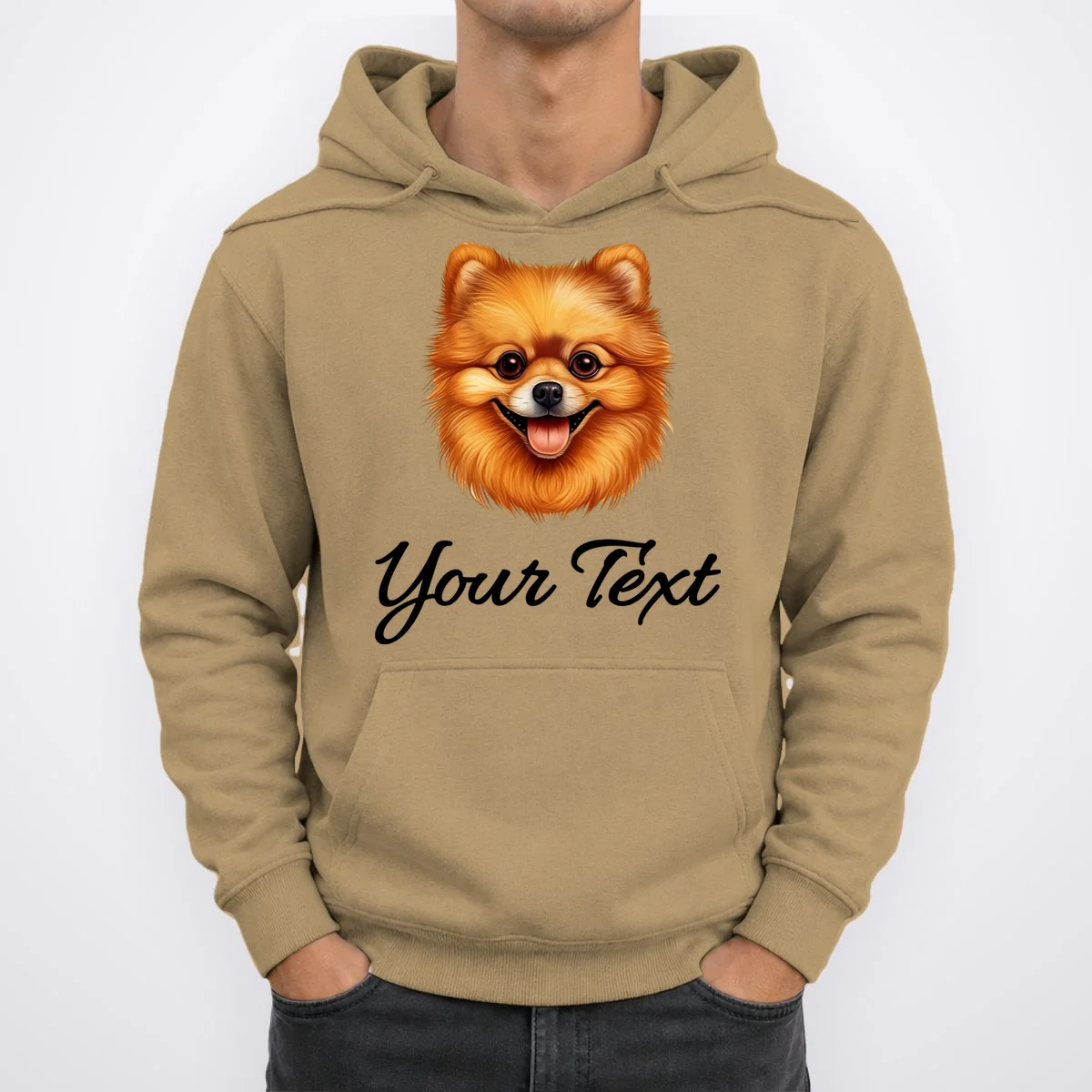 Pomeranian Personalized Custom Text – Cute Dog Lover Gift Hoodie - Front 1