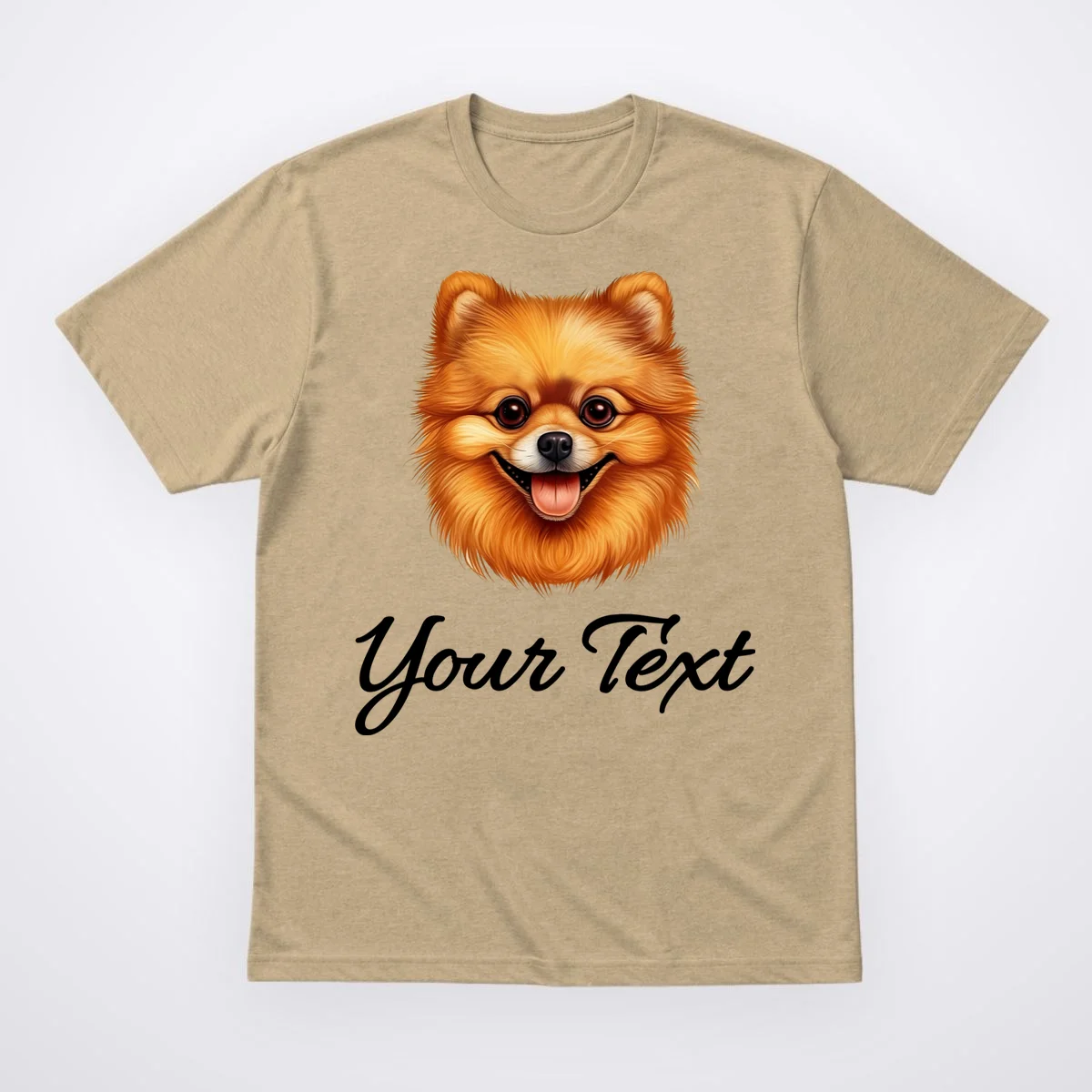 Pomeranian Personalized Custom Text – Cute Dog Lover Gift T-Shirt - Front