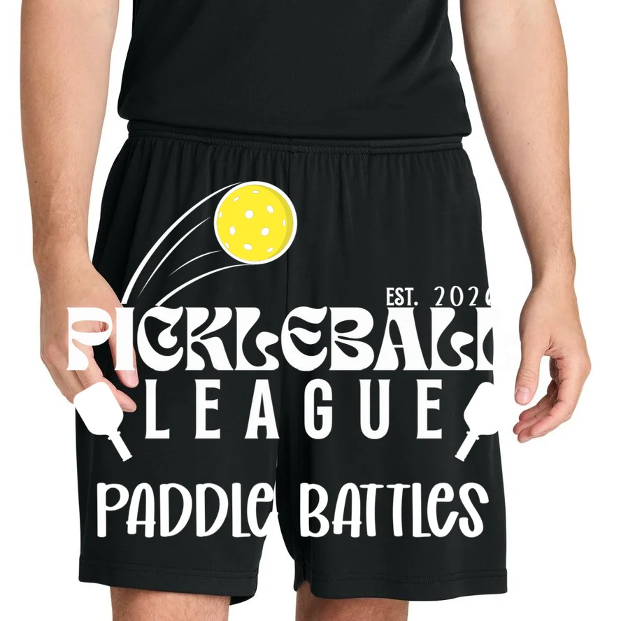 Pickleball League Custom Team Name Custom Year Men's Shorts - Front 1
