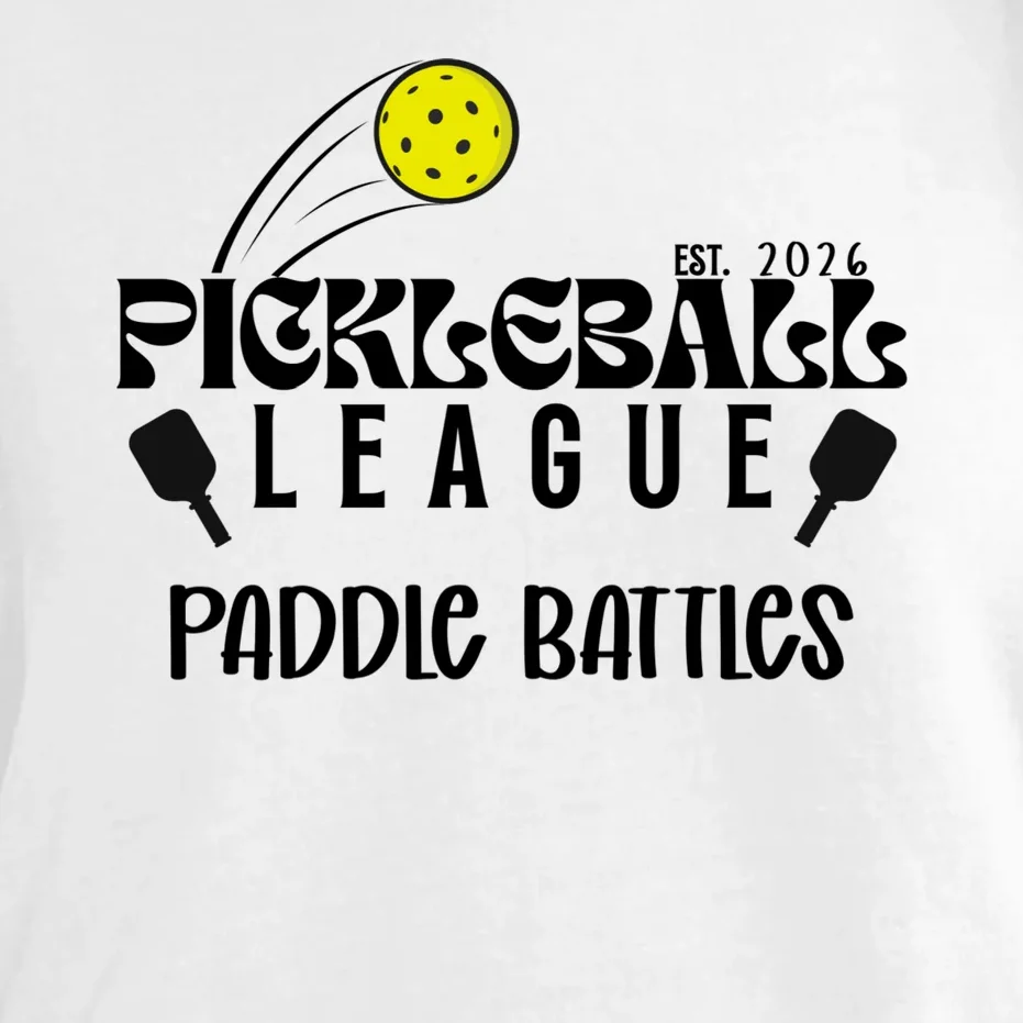 Pickleball League Custom Team Name Custom Year Comfort Colors Unisex T-Shirt - Front - Close-up