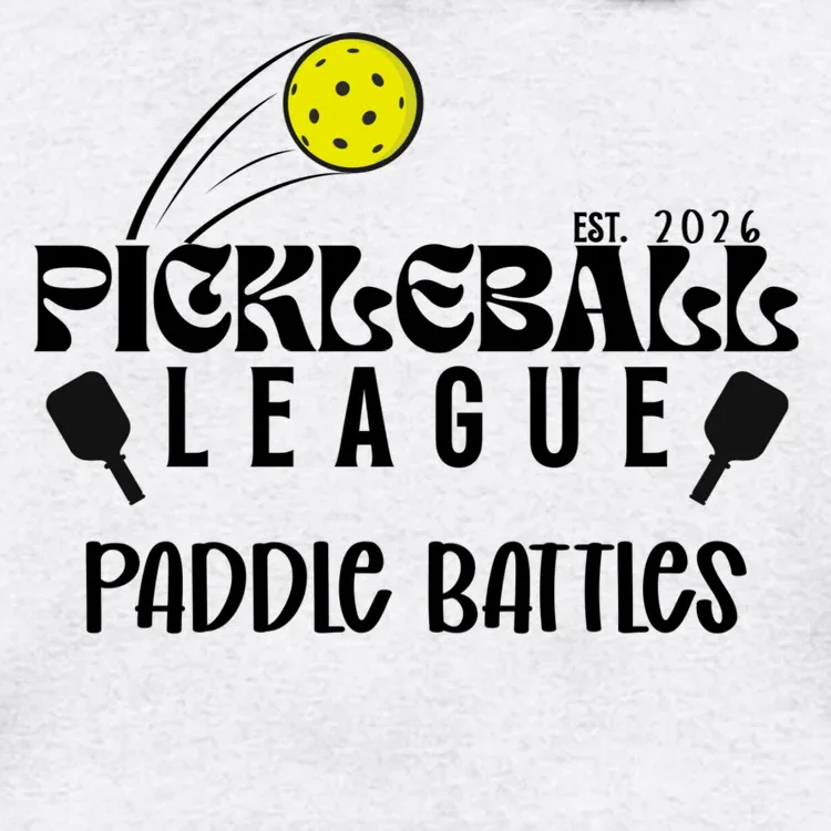 Pickleball League Custom Team Name Custom Year Men's Hoodie - Front - Close-up