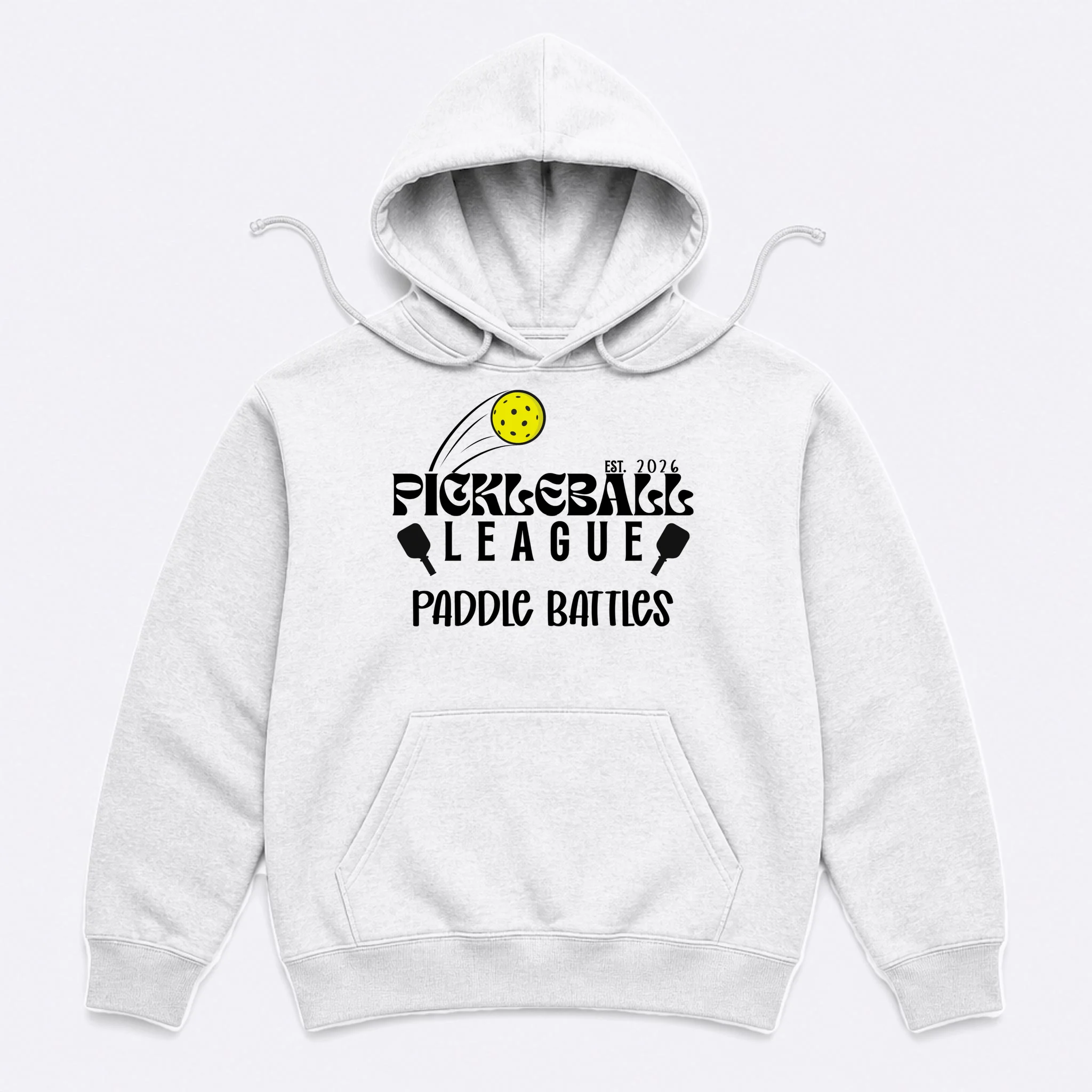 Pickleball League Custom Team Name Custom Year Men's Hoodie - Front