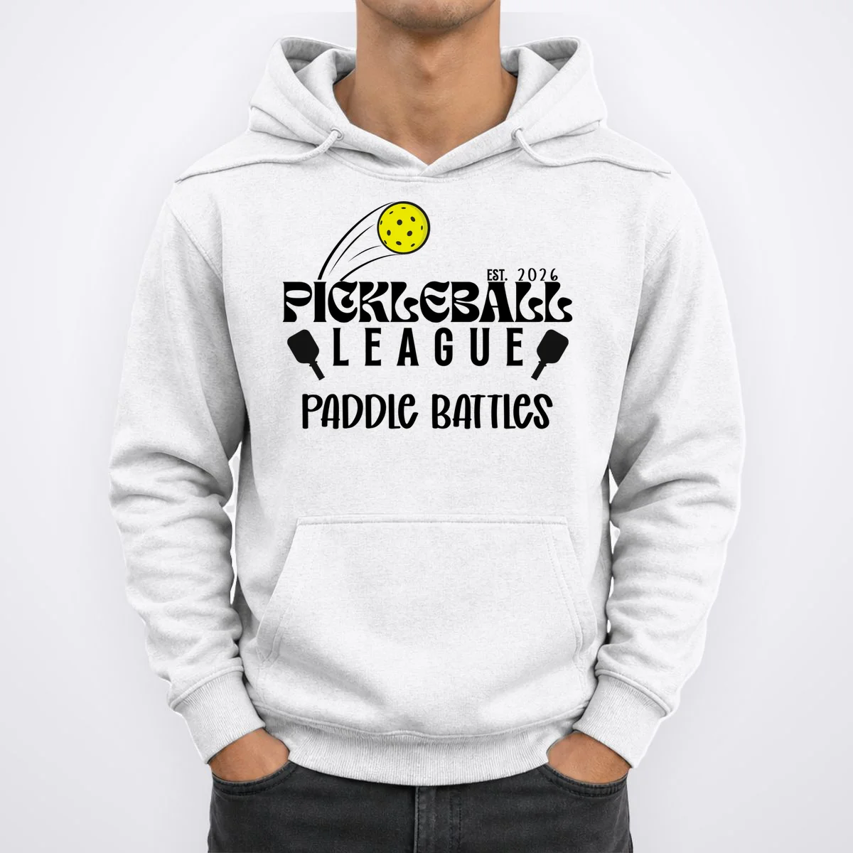 Pickleball League Custom Team Name Custom Year Hoodie - Front 1