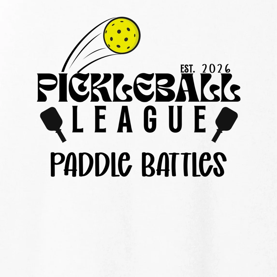 Pickleball League Custom Team Name Custom Year Women's Tank Top - Front - Close-up