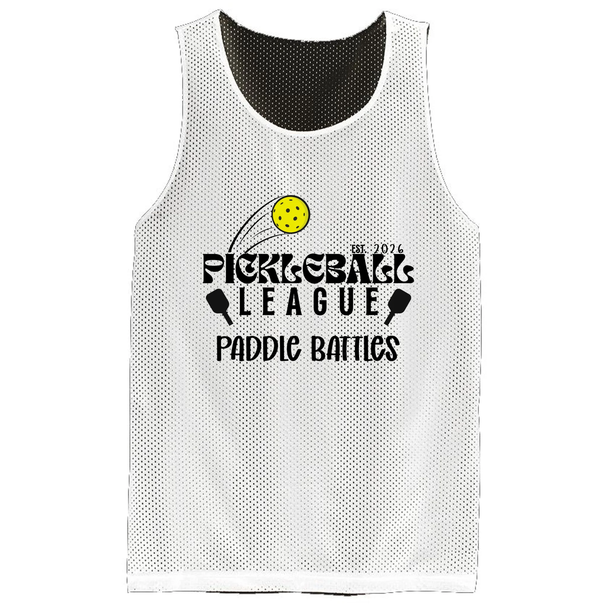 Pickleball League Custom Team Name Custom Year Men's Basketball Jersey - Front