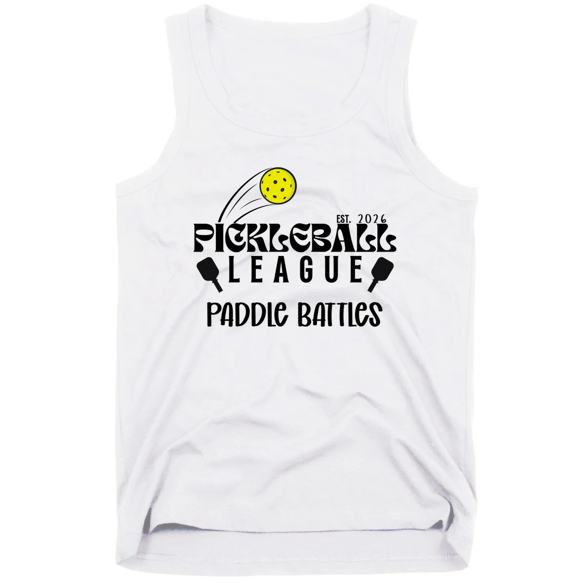 Pickleball League Custom Team Name Custom Year Tank Top - Front