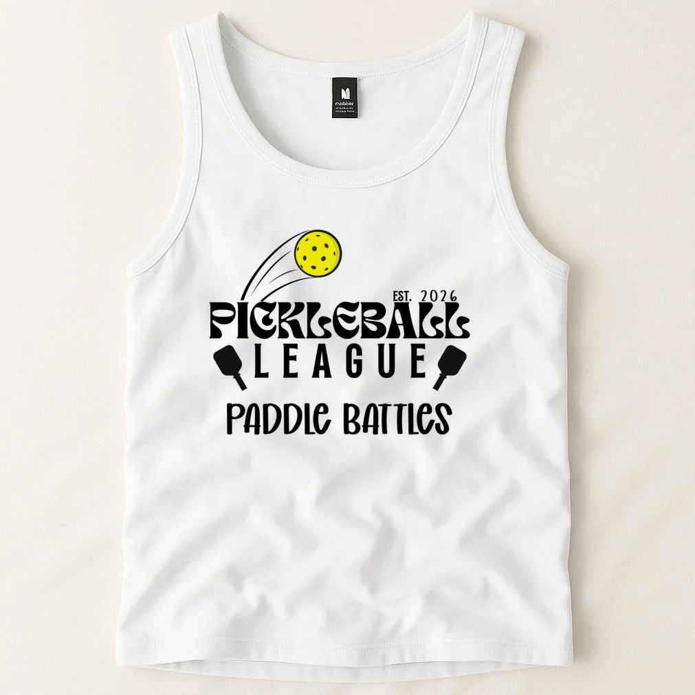 Pickleball League Custom Team Name Custom Year Tank Top - Front 1