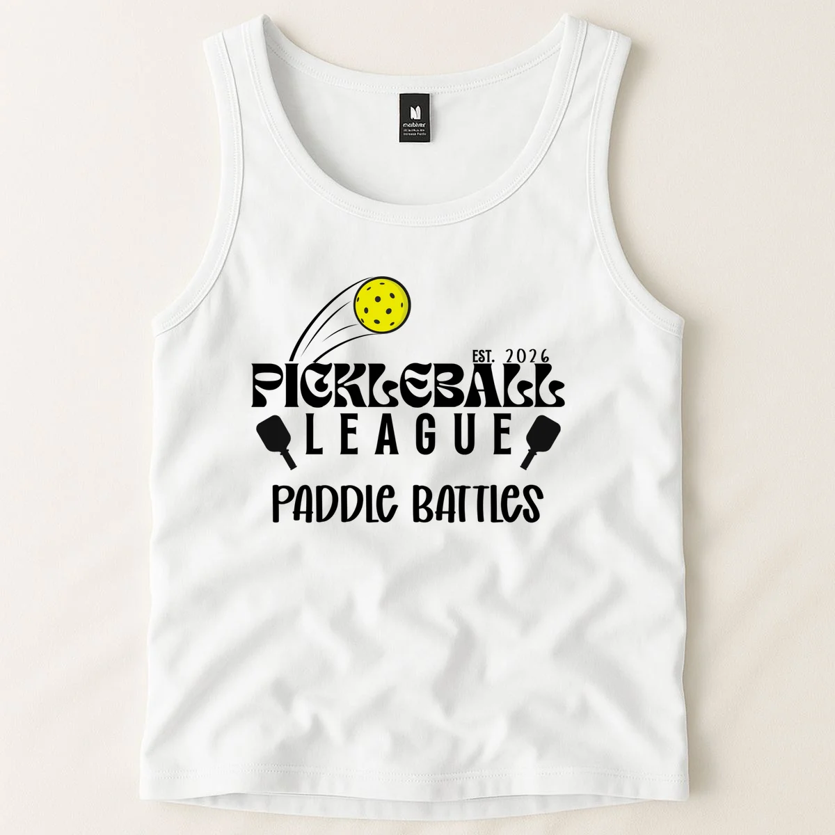 Pickleball League Custom Team Name Custom Year Tank Top - Front 1