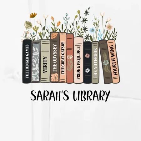 Personalized Library Book Names Men's Chef Coat - Front - Close-up