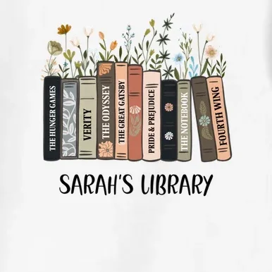 Personalized Library Book Names Men's Button Up - Front - Close-up