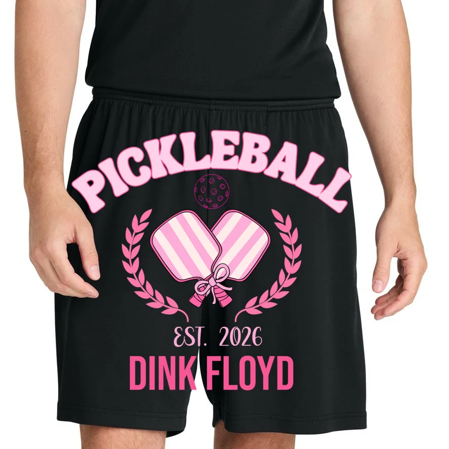 Pickleball Pink Custom Team Name and Year Men's Shorts - Front 1