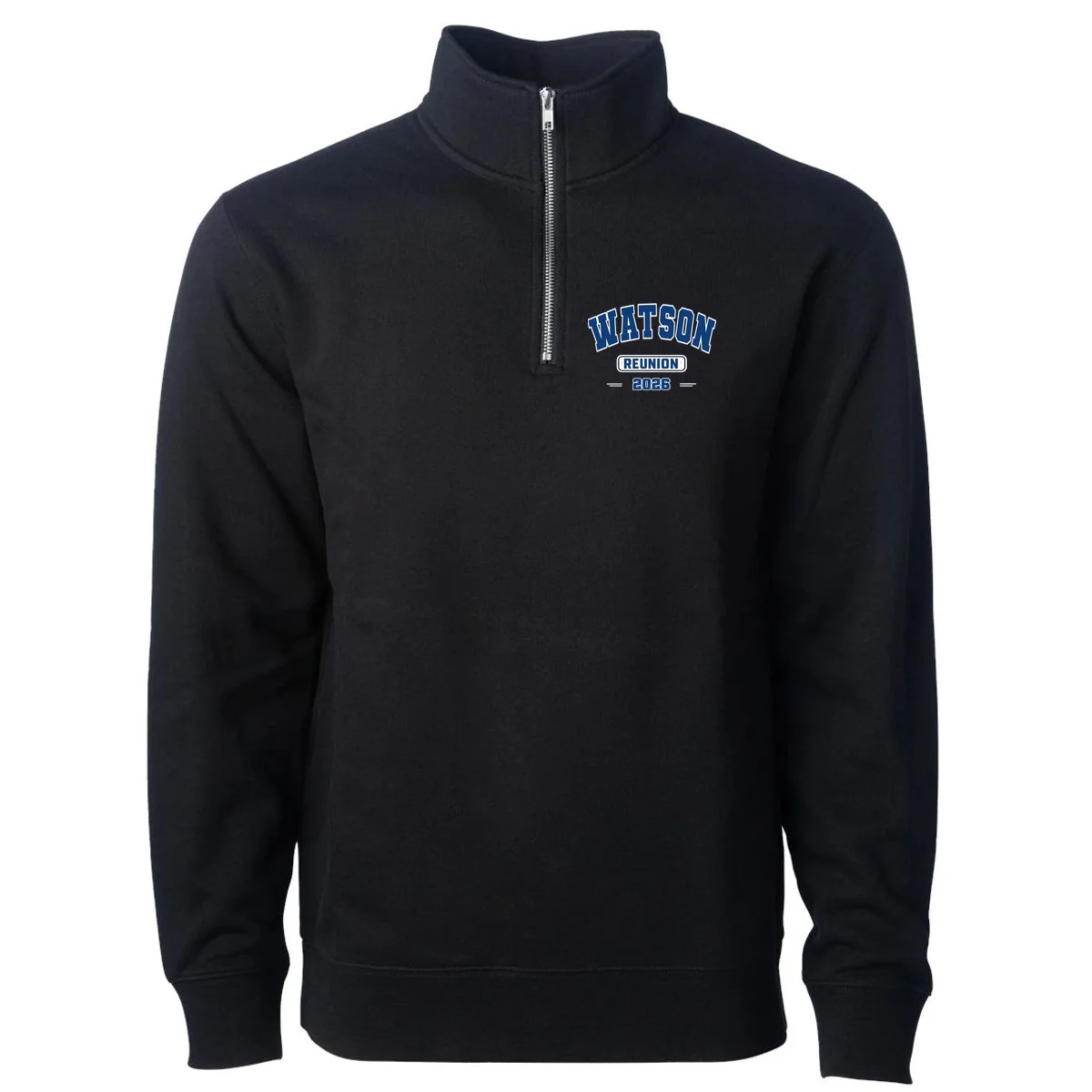 Personalized Family Reunion Last Name and Year Men's Pullover Quarter Zip - Front