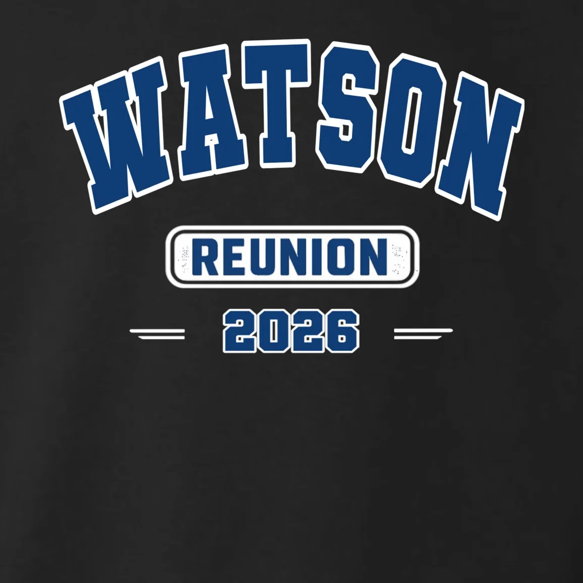 Personalized Family Reunion Last Name and Year Toddler Hoodie - Front - Close-up
