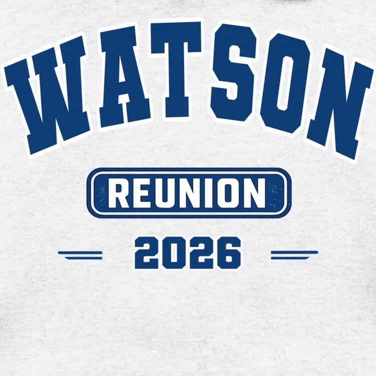 Personalized Family Reunion Last Name and Year Men's Hoodie - Front - Close-up