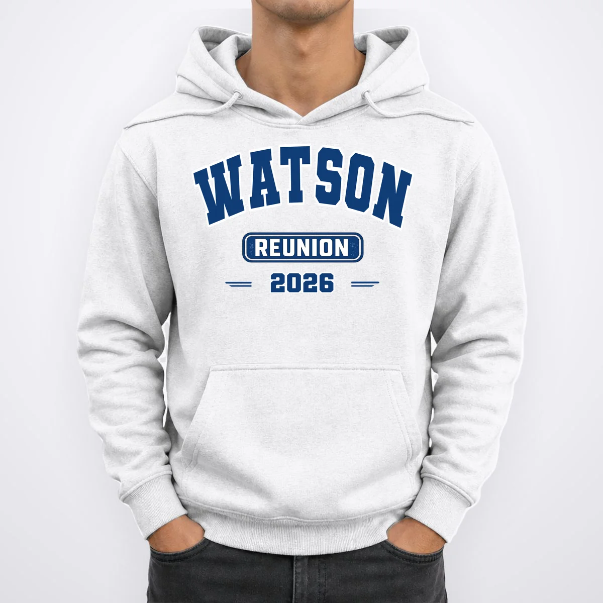 Personalized Family Reunion Last Name and Year Hoodie - Front 1