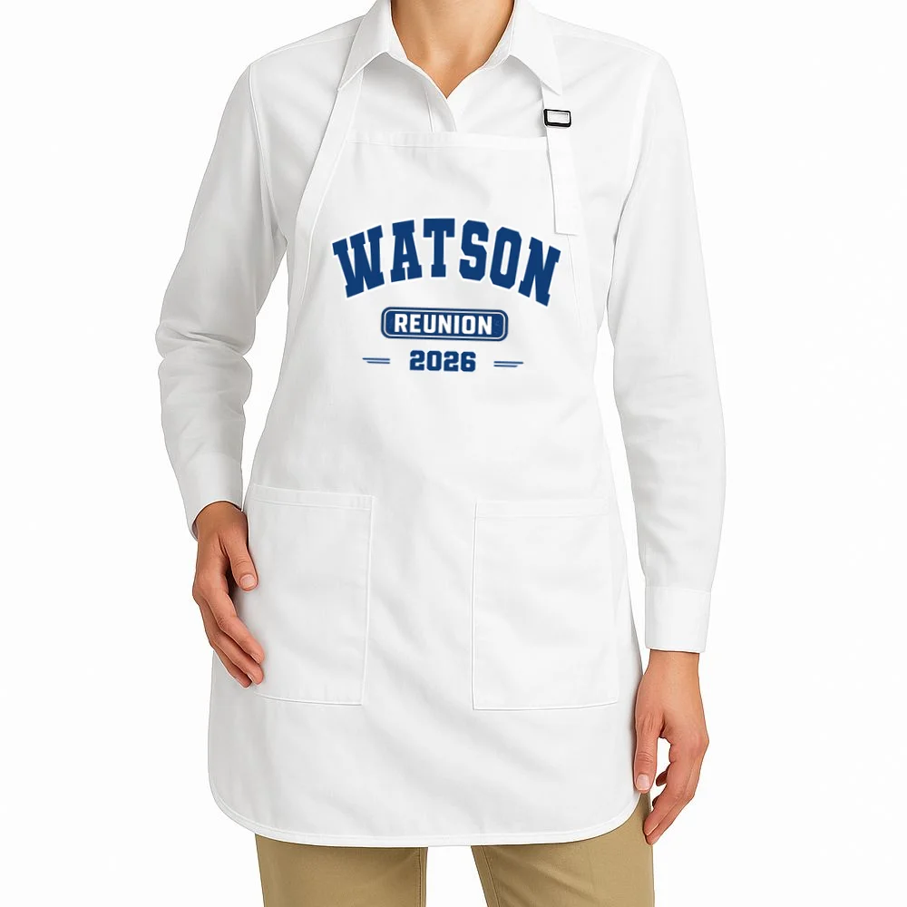 Personalized Family Reunion Last Name and Year Apron - Front 1
