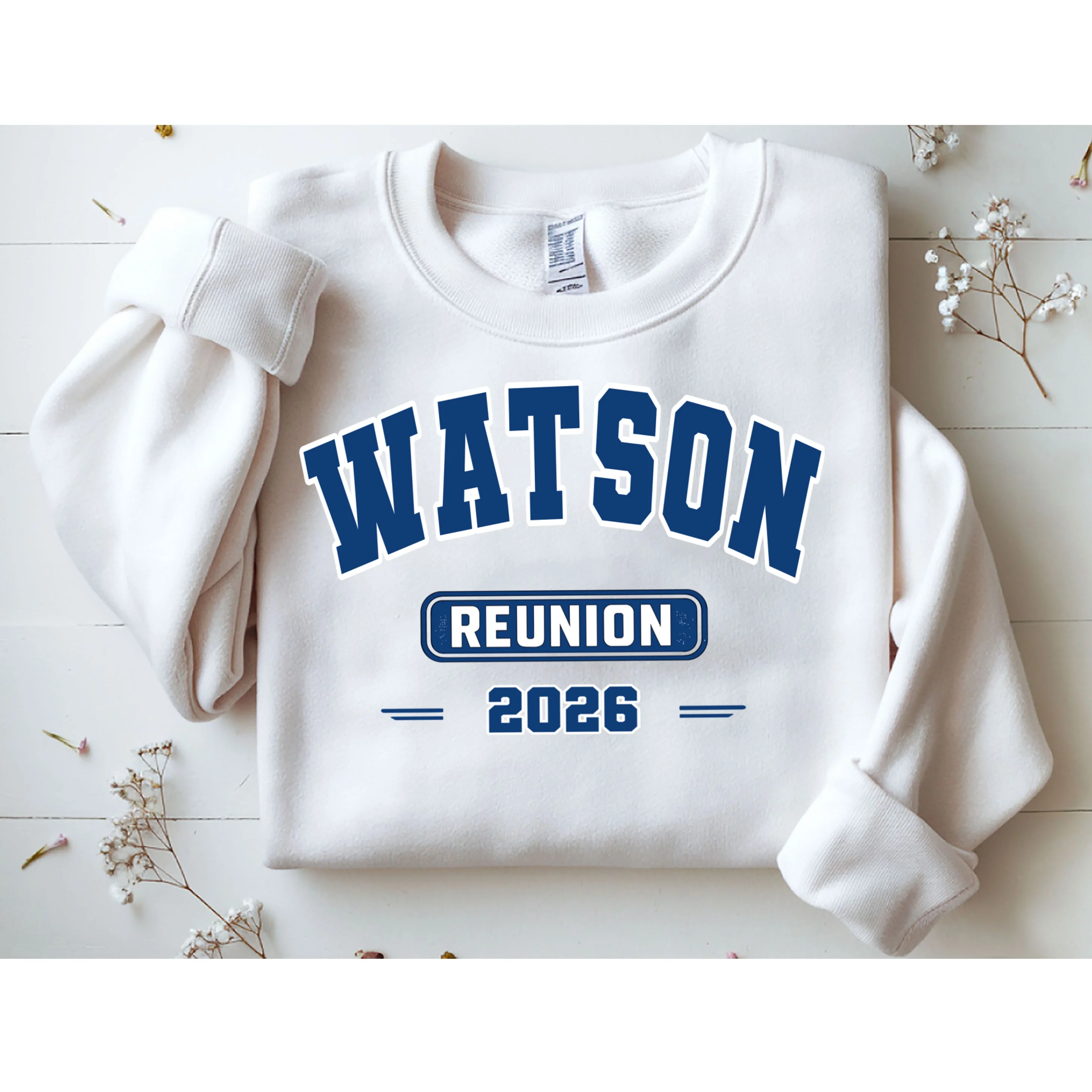 Personalized Family Reunion Last Name and Year Sweatshirt - Front 1