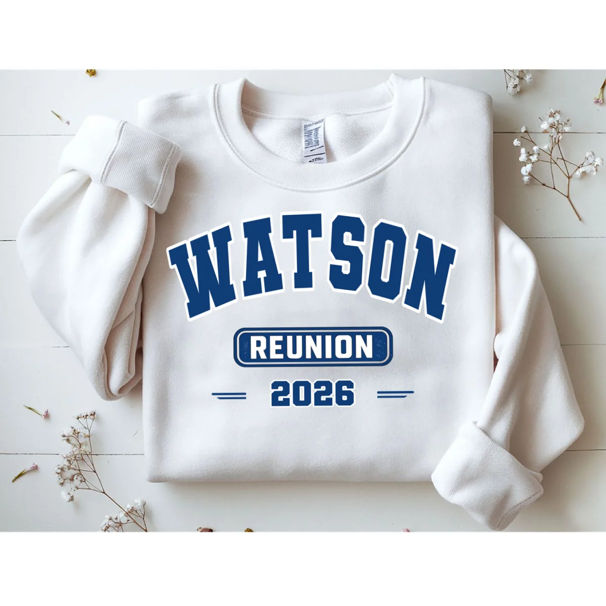 Personalized Family Reunion Last Name and Year Sweatshirt - Front 1